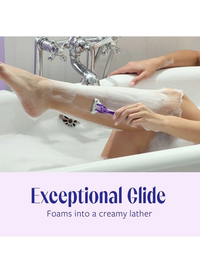 Skintimate Exotic Violet Blooms 4-Blade Disposable Razors - 4 ct - Image 3
